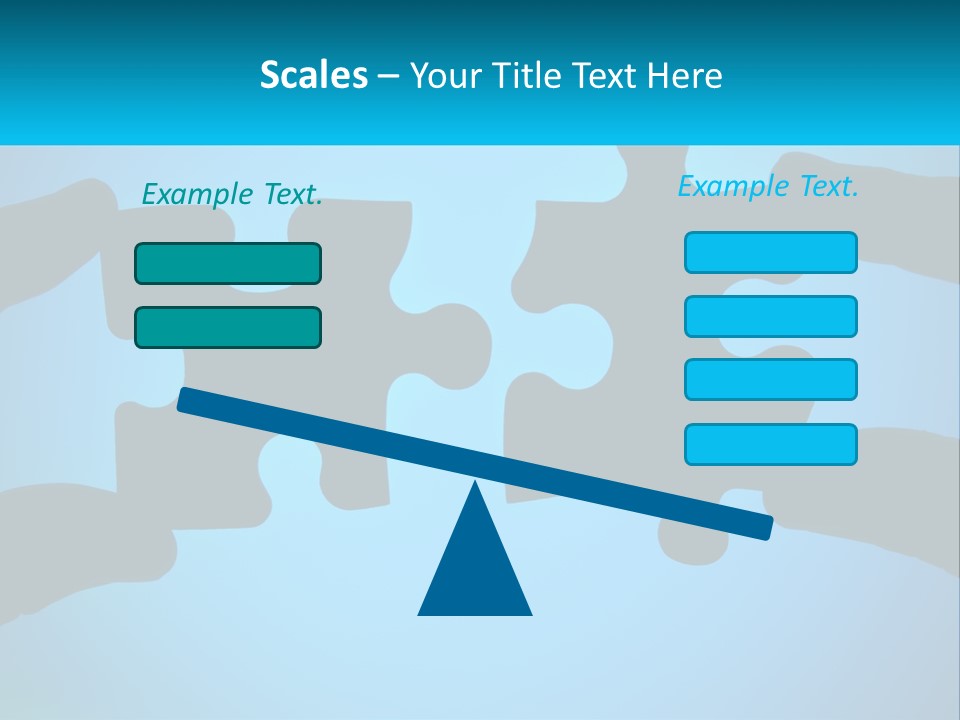 Two Hands Holding Pieces Of A Jigsaw Puzzle PowerPoint Template