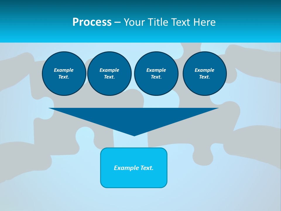 Two Hands Holding Pieces Of A Jigsaw Puzzle PowerPoint Template