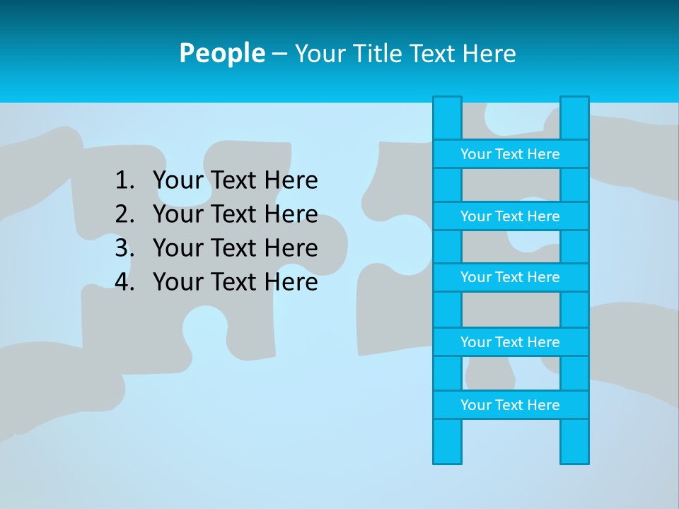 Two Hands Holding Pieces Of A Jigsaw Puzzle PowerPoint Template