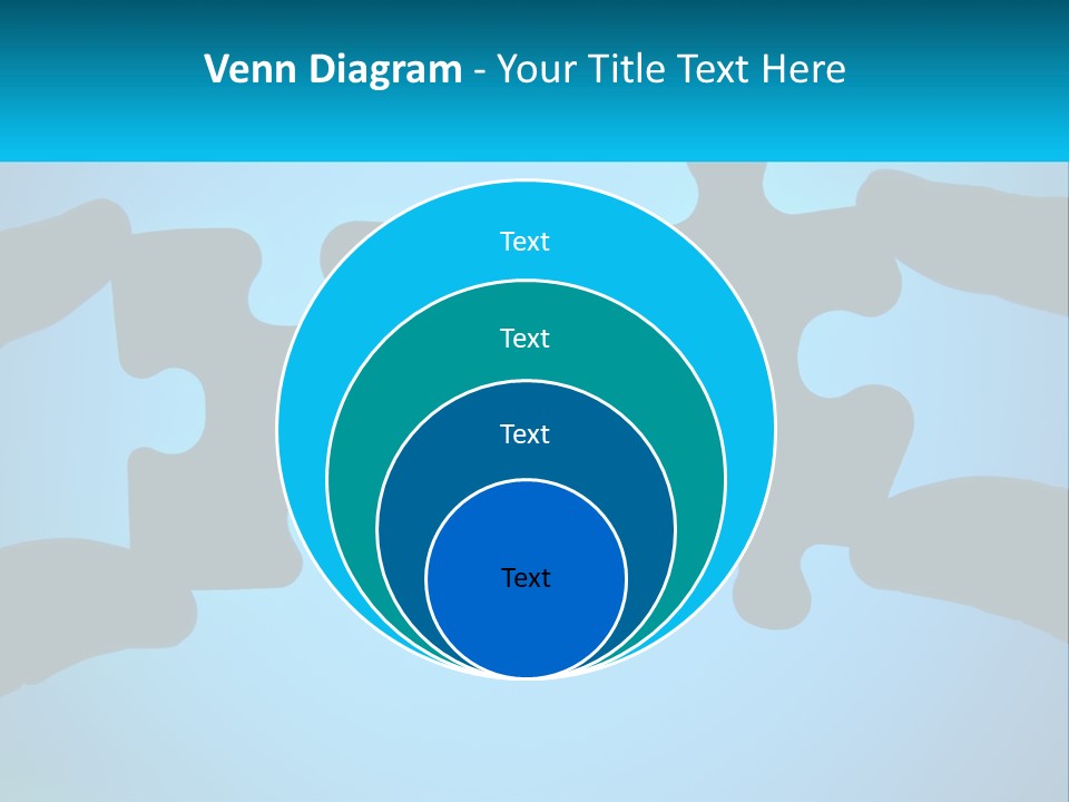 Two Hands Holding Pieces Of A Jigsaw Puzzle PowerPoint Template