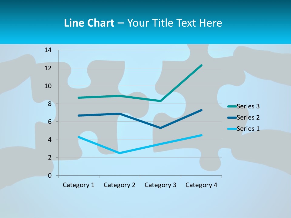 Two Hands Holding Pieces Of A Jigsaw Puzzle PowerPoint Template
