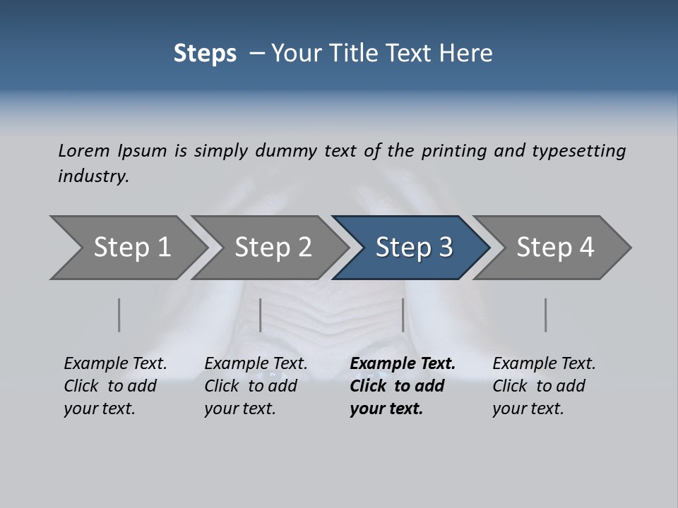 A Man Covering His Face With His Hands PowerPoint Template