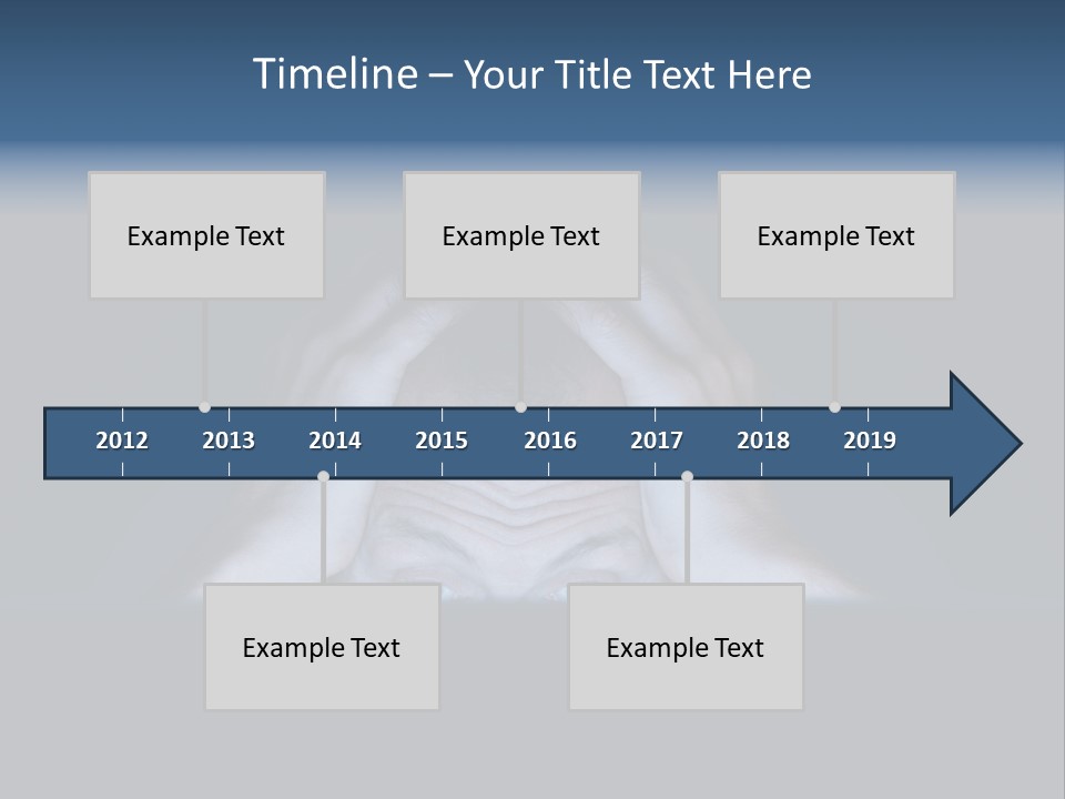 A Man Covering His Face With His Hands PowerPoint Template
