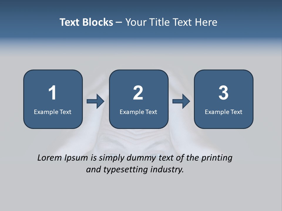 A Man Covering His Face With His Hands PowerPoint Template