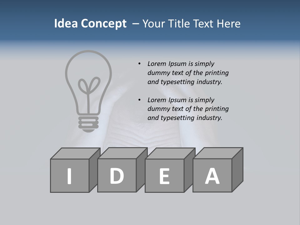 A Man Covering His Face With His Hands PowerPoint Template