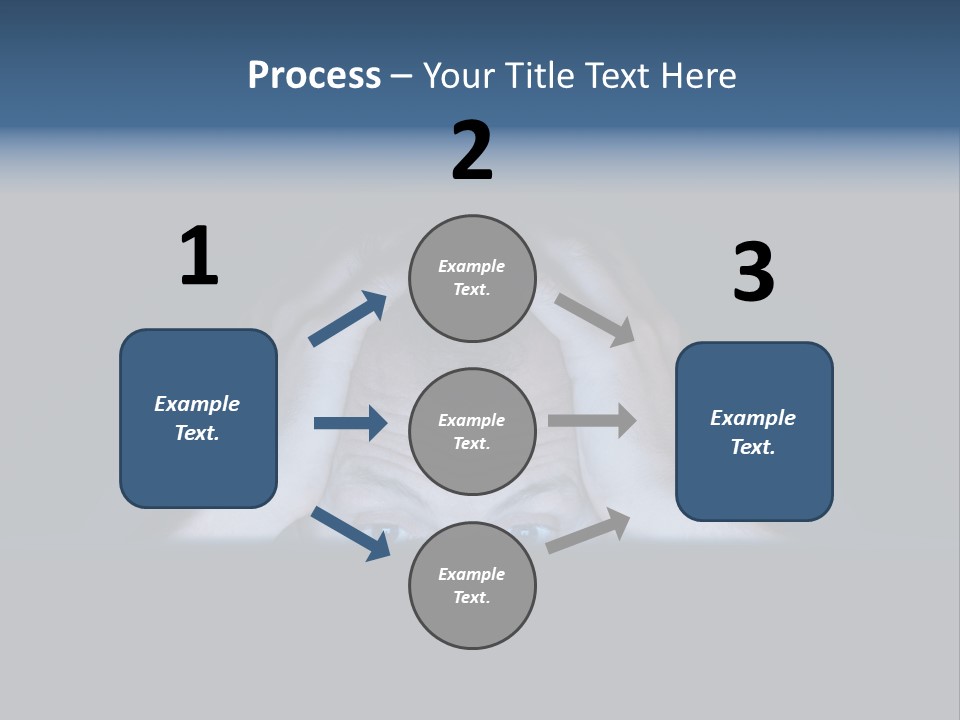 A Man Covering His Face With His Hands PowerPoint Template