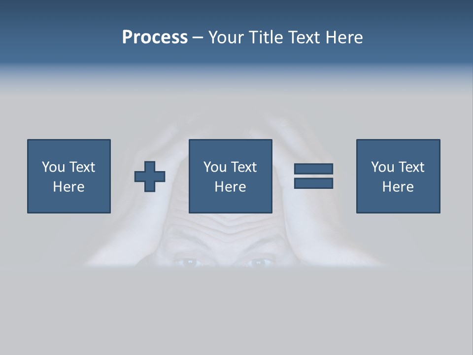 A Man Covering His Face With His Hands PowerPoint Template