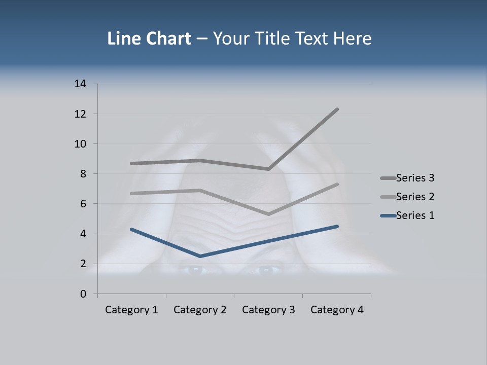 A Man Covering His Face With His Hands PowerPoint Template