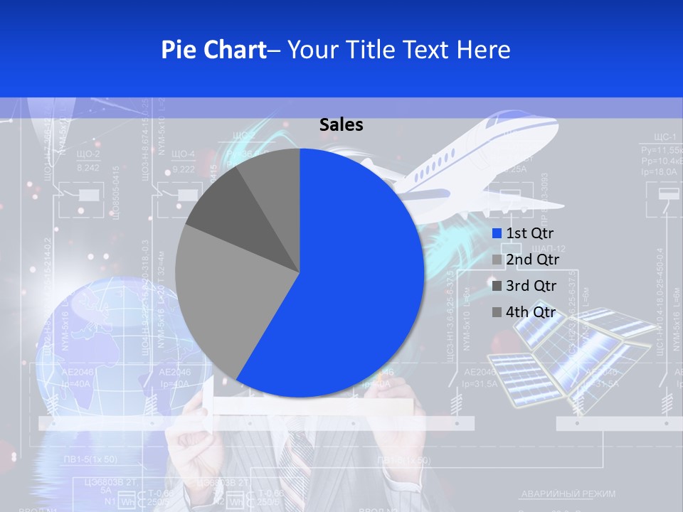 A Man In A Business Suit Is Pointing At Something PowerPoint Template