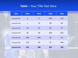 A Man In A Business Suit Is Pointing At Something PowerPoint Template
