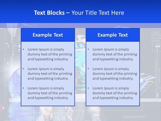 A Man In A Business Suit Is Pointing At Something PowerPoint Template