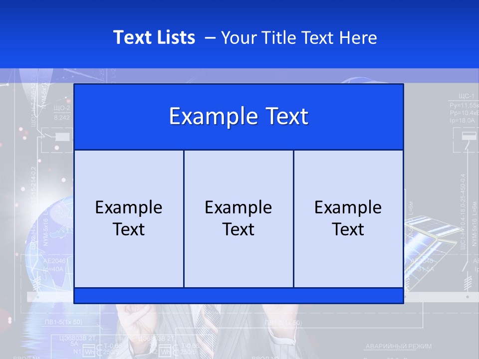 A Man In A Business Suit Is Pointing At Something PowerPoint Template