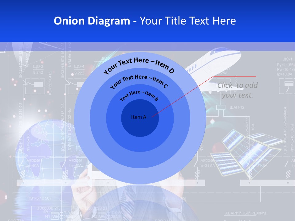 A Man In A Business Suit Is Pointing At Something PowerPoint Template