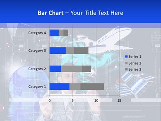 A Man In A Business Suit Is Pointing At Something PowerPoint Template