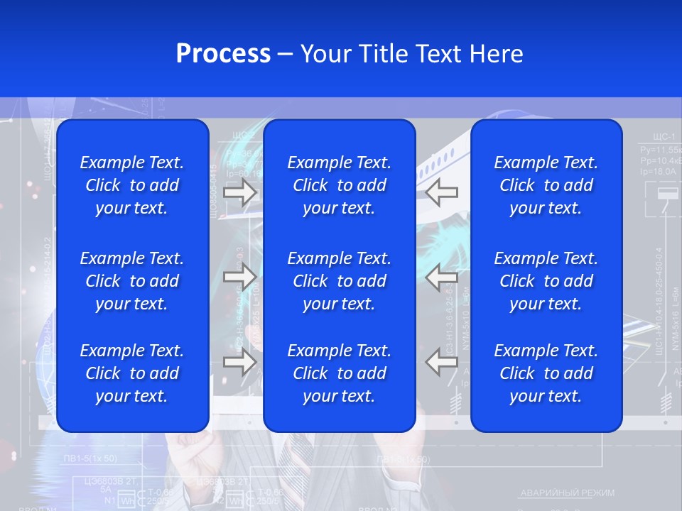 A Man In A Business Suit Is Pointing At Something PowerPoint Template