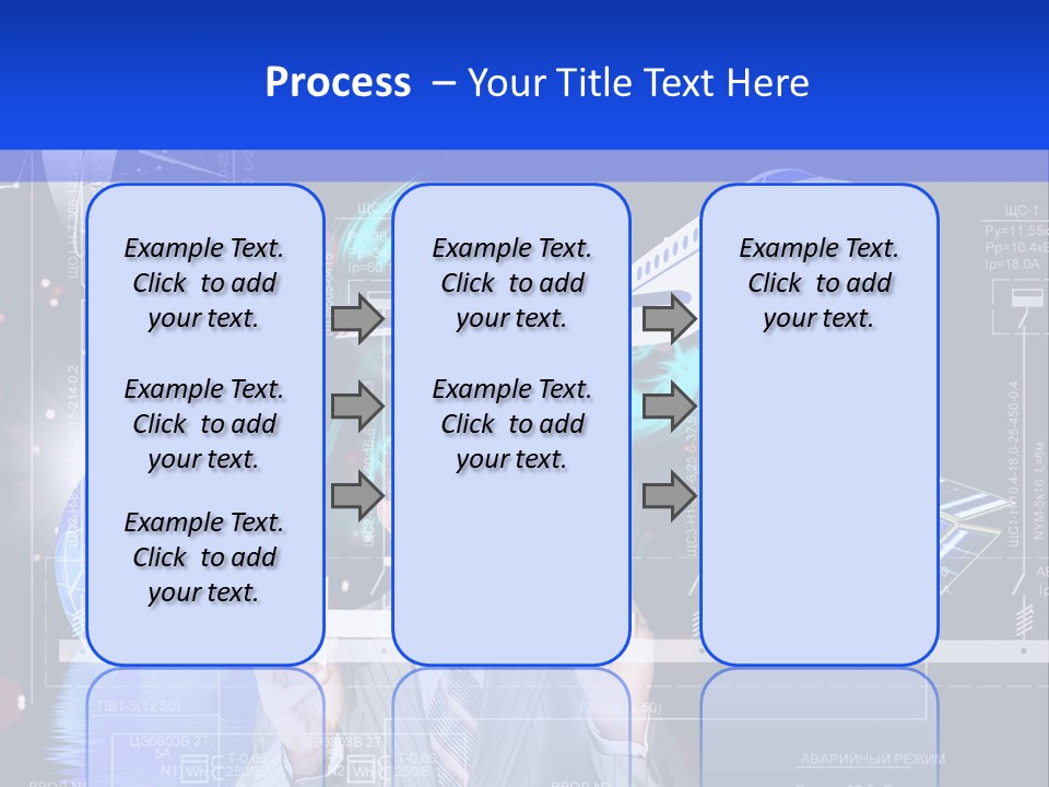 A Man In A Business Suit Is Pointing At Something PowerPoint Template