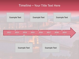 A Bridge Over A River With A City In The Background PowerPoint Template