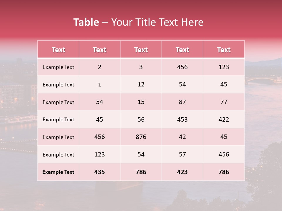 A Bridge Over A River With A City In The Background PowerPoint Template