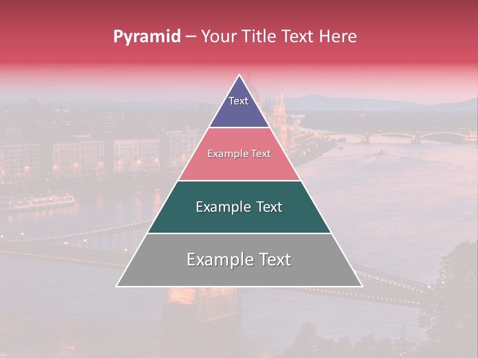 A Bridge Over A River With A City In The Background PowerPoint Template