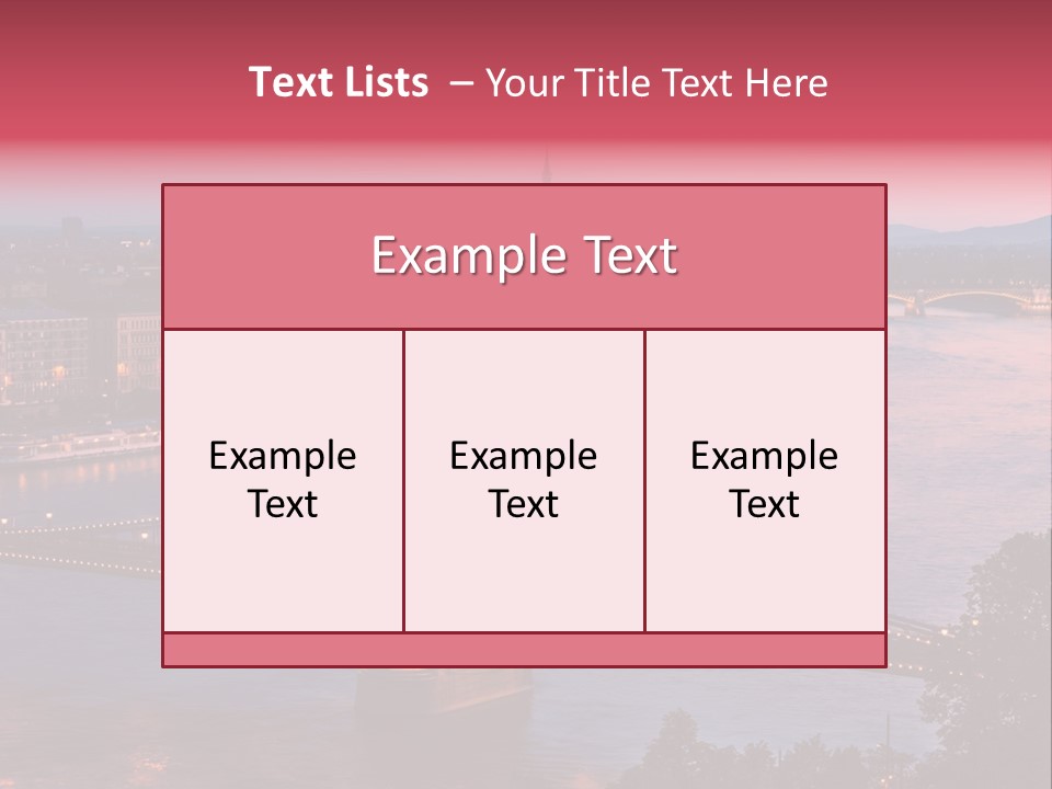 A Bridge Over A River With A City In The Background PowerPoint Template
