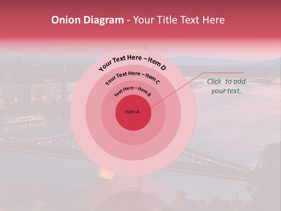 A Bridge Over A River With A City In The Background PowerPoint Template