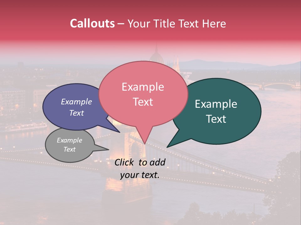 A Bridge Over A River With A City In The Background PowerPoint Template