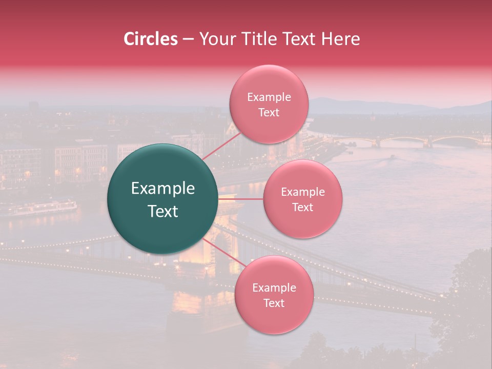 A Bridge Over A River With A City In The Background PowerPoint Template