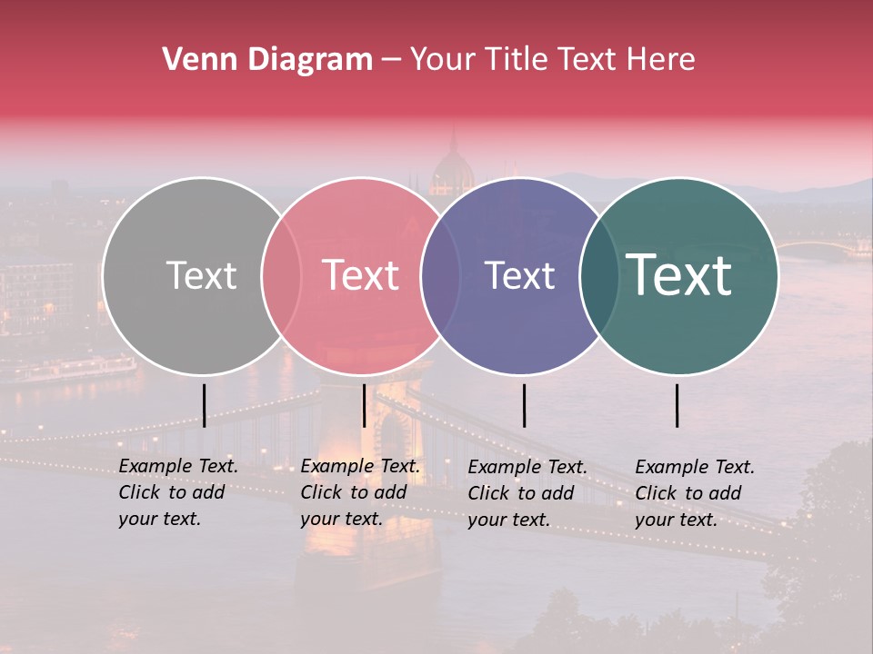 A Bridge Over A River With A City In The Background PowerPoint Template