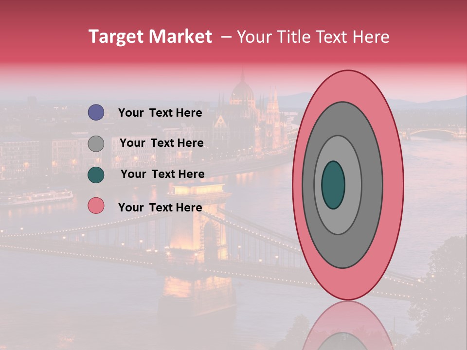 A Bridge Over A River With A City In The Background PowerPoint Template