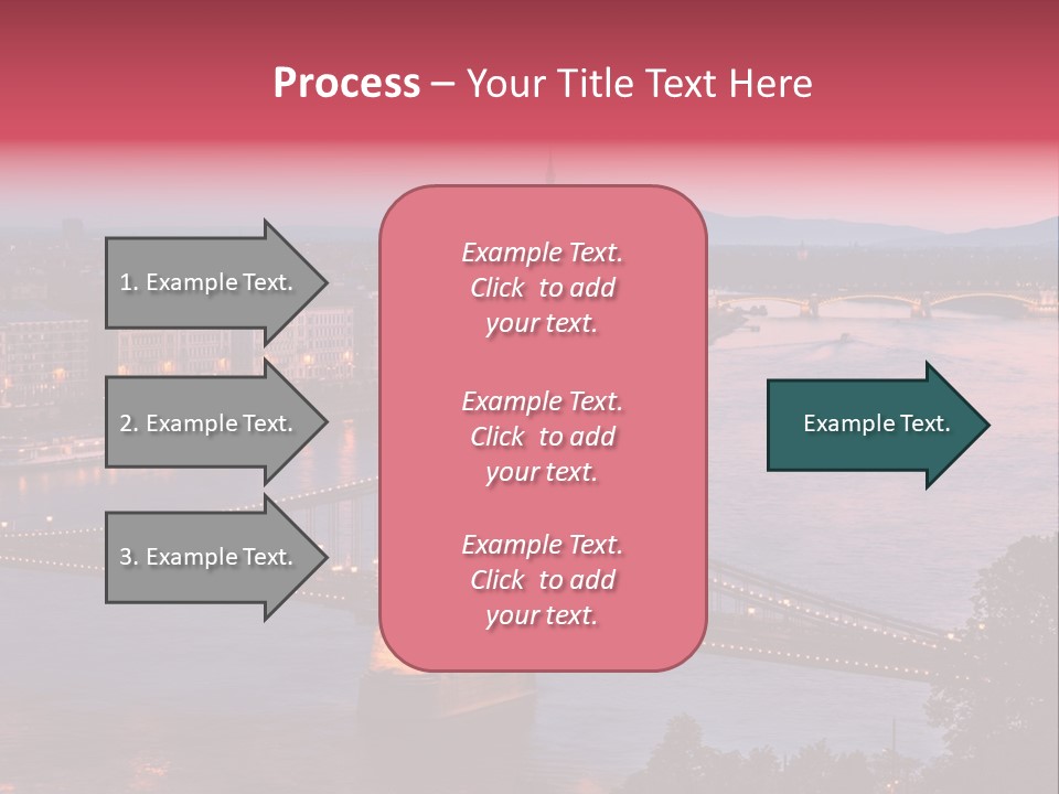 A Bridge Over A River With A City In The Background PowerPoint Template