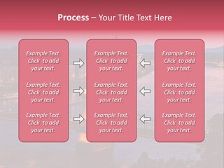 A Bridge Over A River With A City In The Background PowerPoint Template