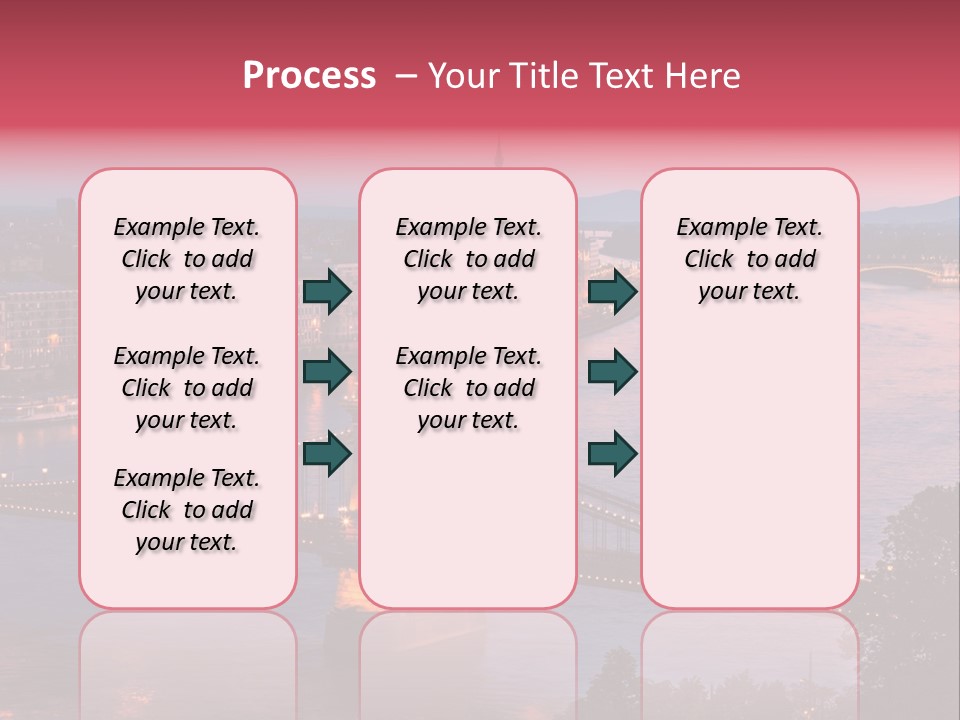 A Bridge Over A River With A City In The Background PowerPoint Template