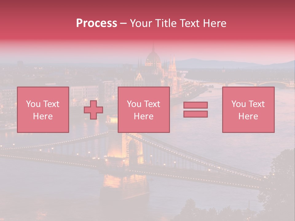 A Bridge Over A River With A City In The Background PowerPoint Template