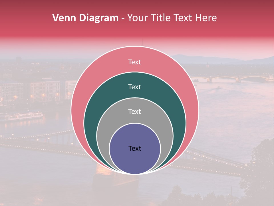 A Bridge Over A River With A City In The Background PowerPoint Template