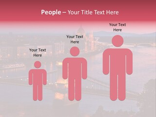 A Bridge Over A River With A City In The Background PowerPoint Template