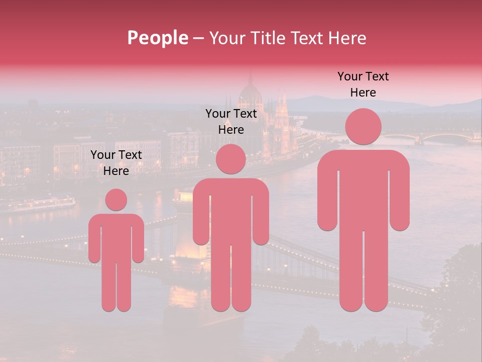 A Bridge Over A River With A City In The Background PowerPoint Template