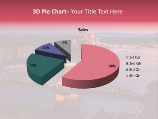 A Bridge Over A River With A City In The Background PowerPoint Template
