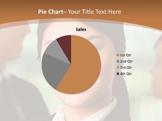 A Woman In A Business Suit Standing Next To A Man In A Suit PowerPoint Template