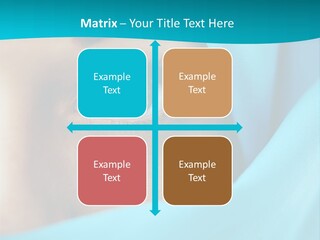 A Woman With A Blue Scarf On Her Head PowerPoint Template