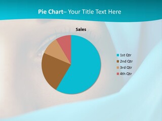 A Woman With A Blue Scarf On Her Head PowerPoint Template