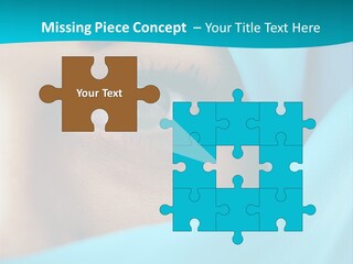 A Woman With A Blue Scarf On Her Head PowerPoint Template