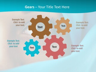 A Woman With A Blue Scarf On Her Head PowerPoint Template