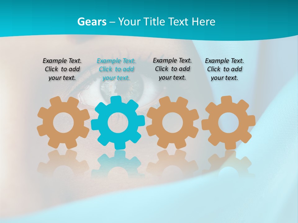 A Woman With A Blue Scarf On Her Head PowerPoint Template