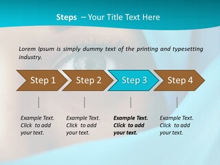 A Woman With A Blue Scarf On Her Head PowerPoint Template