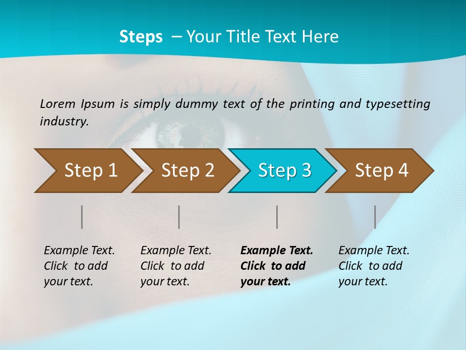 A Woman With A Blue Scarf On Her Head PowerPoint Template