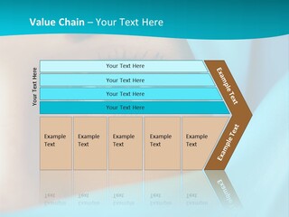 A Woman With A Blue Scarf On Her Head PowerPoint Template