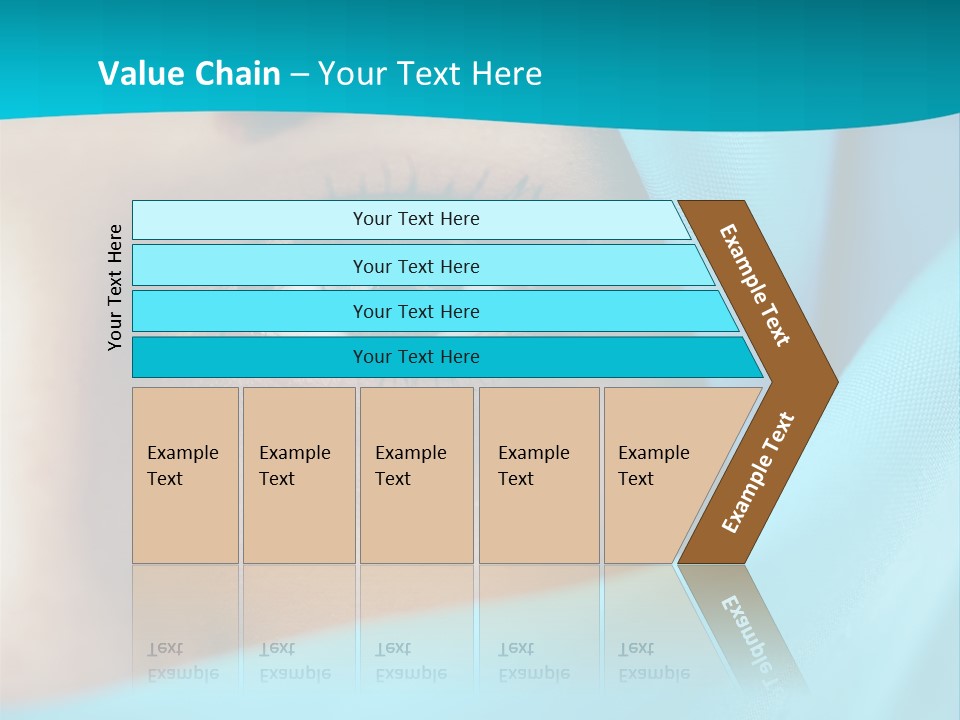 A Woman With A Blue Scarf On Her Head PowerPoint Template