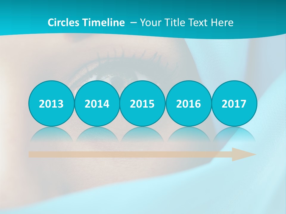 A Woman With A Blue Scarf On Her Head PowerPoint Template