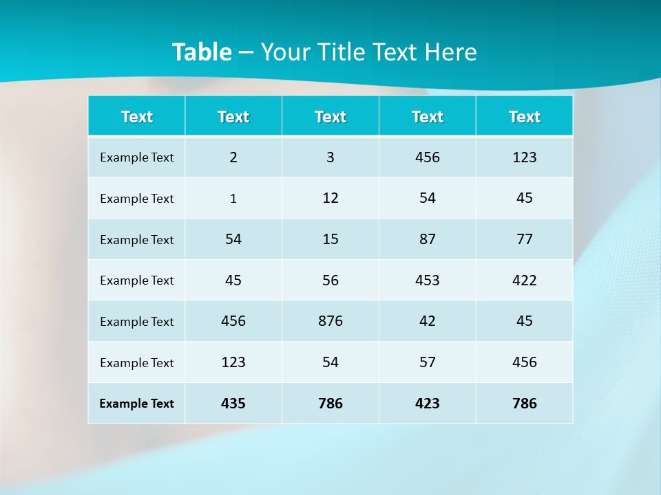 A Woman With A Blue Scarf On Her Head PowerPoint Template