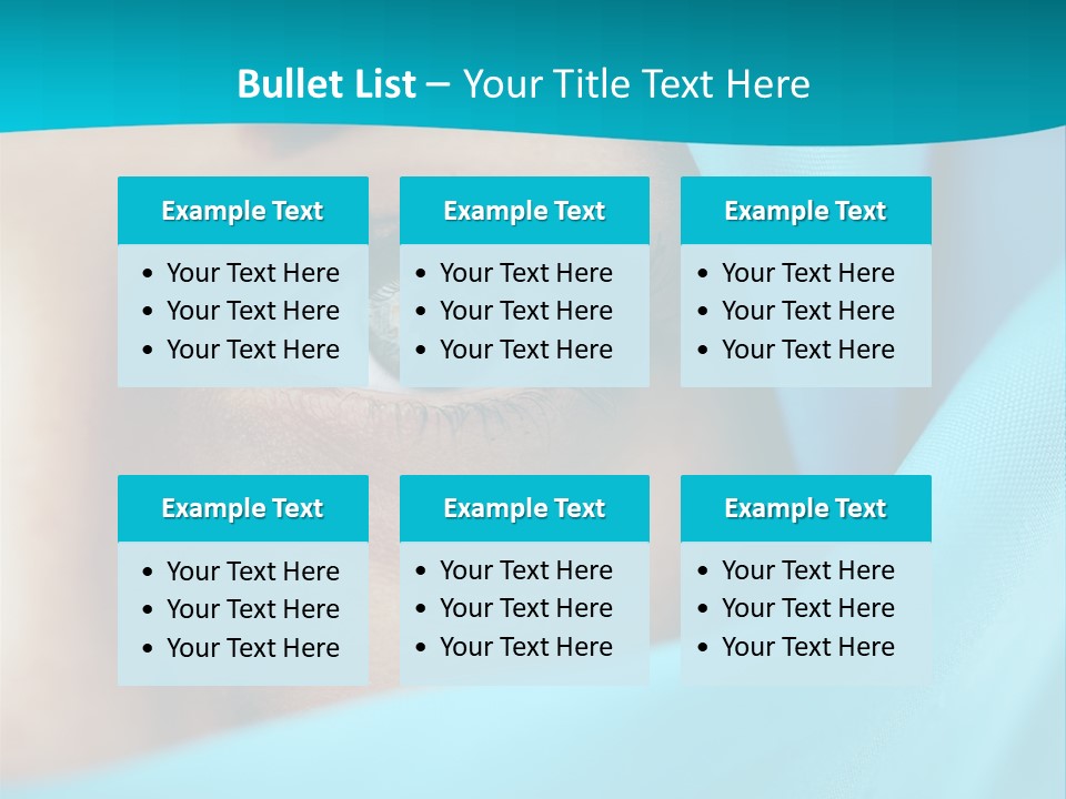 A Woman With A Blue Scarf On Her Head PowerPoint Template